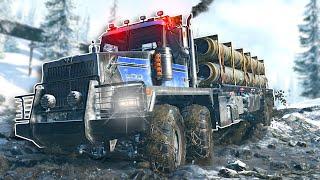 Trucking Through SNOW & ICE! - SnowRunner Gameplay