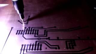 Гениально! ЧПУ сам рисует печатную плату (Drawing PCB CNC)