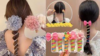 The Most popular || Spiral Hair Ties Elastic Telephone Hair band || @Officialfashionbeauty