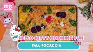 Fall Focaccia | Hello Kitty Cooking Fun