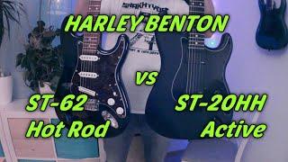 Harley Benton ST-62 HOT ROD vs. ST-20HH Active Sound Demo