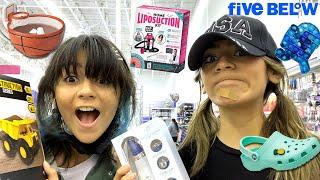 Black Friday Shopping at 5 Below | Mercedes and Evangeline