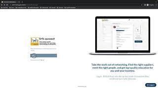 h+h connect -  How to log into the platform.