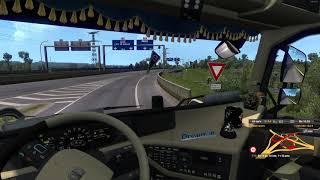 Испытываю самодельный инерционный трекер в Euro Truck Simulator 2