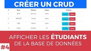 #4 - Créer un CRUD en Laravel 10 - Afficher la liste des étudiants de la base de données