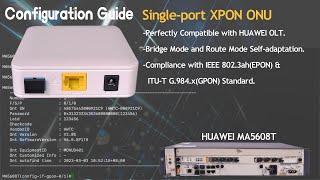 XPON ONU Configuration | How to Add and Configure 1GE XPON ONU in HUAWEI OLT MA5608T