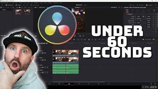 Davinci Resolve 18: How to Create TikTok and YouTube Shorts in Under 60 Seconds!