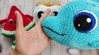 How to embroider of a smile of eyebrows for crochet toys