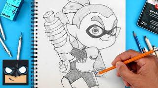 How to Draw Inkling Boy Splatoon | Step by Step Sketch Lesson