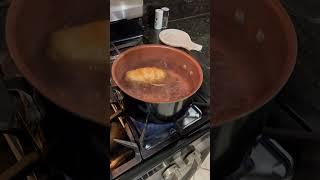 Boiling the mole in water 🫕 #cookinghacks #potato  #mole