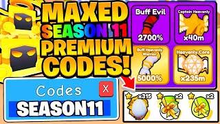 INSANE MAXED SEASON 11 PASS CODES In Arm Wrestle Simulator