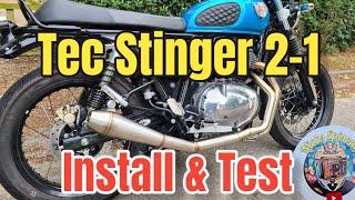 Fitting TEC 2-1 STINGER Exhaust System – Royal Enfield Interceptor 650 & Continental GT 650 2022 E5