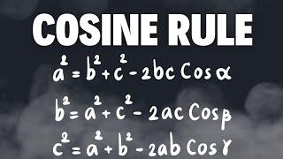 How to derive cosine rule formula