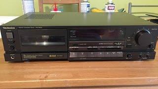 Technics RS-B905 Cassette Deck Demo - Recording with dbx (with service pictures)