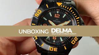 UNBOXING | Delma Diver Blue Shark III Black Edition