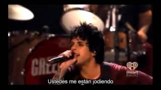 Green Day: "I'm not fucking Justin Bieber you motherfuckers!" iHeartRadio 2012 SUBTITULADO Español