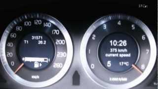 Worlds Fastest Volvo S60 acceleration 100-383 km/h (+800ps, AWD)