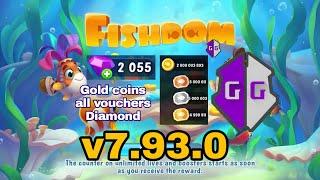 Latest hack method Fishdom Gold coins All Vouchers Diamond v7.93.0 GameGuardian No Root