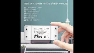 MOES WiFi+RF Relay Light Switch Module Installed with Neutral Wire for Smart Lighting