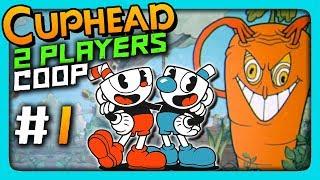 Cuphead 2 PLAYERS CO-OP Прохождение #1  МУЧАЕМСЯ ВДВОЕМ!