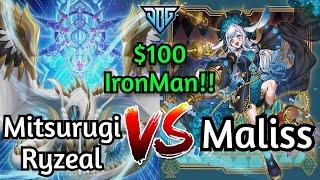Mitsurugi Ryzeal Vs Maliss $100 IronMan Yu-Gi-Oh!