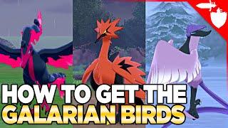 How to Get Galarian Birds, Articuno, Zapdos, & Moltres in Pokemon Sword and Shield DLC Crown Tundra