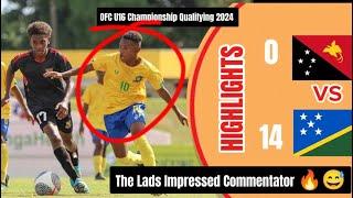 Solomon islands vs PNG OFC U-16 Championship qualifying | Ofc U16 Qualifying Highlights 2024.