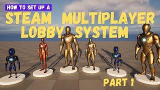 How To Create A Steam Multiplayer Lobby System - Part 1 - Unreal Engine 5 Tutorial