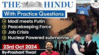 The Hindu Newspaper Analysis | 23 Oct 2024 | Current Affairs Today | Daily Current Affairs | StudyIQ