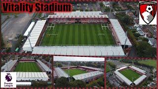 Ep41. Vitality Stadium by drone. Home of AFC Bournemouth. In the Premier League for the 23/24 season