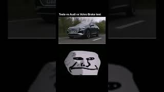 Tesla vs Audi vs Volvo Brake test #jaguar9x