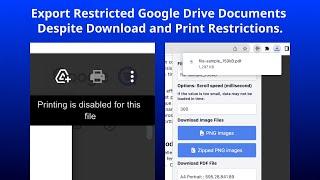 How to download View Only PDF files from Google Drive with Chrome Extension