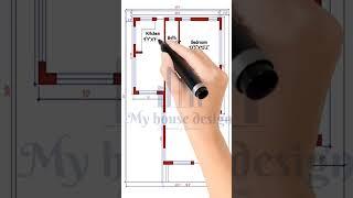 34X39 Floor Plan l 34 by 39 house design l Ghar ka naksha #myhousedesign #viral #shortvideo #shorts