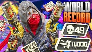 New WORLD RECORD 49 KILLS and 11,000 Damage in SEASON 22 Apex Legends Gameplay