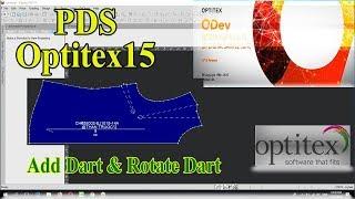 Optitex PDS 15: Toolbars/Insert/Dart Or Rotate Dart/Close And Open Dart