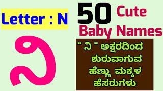 Baby Names Starting Letter N /ನಿ/ಅಕ್ಷರದಿಂದ ಶುರುವಾಗುವ ಮಕ್ಕಳ ಹೆಸರು/ಅನುರಾಧ ನಕ್ಷತ್ರದ ಹೆಣ್ಣು ಮಕ್ಕಳ ಹೆಸರು