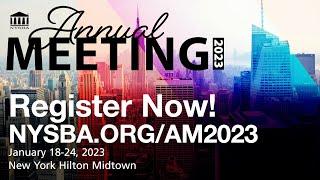 New York State Bar Association Annual Meeting 2023 Promo