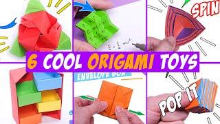 06 SUPER COOL origami FIDGET TOYS diy fidget toys || Gary origami