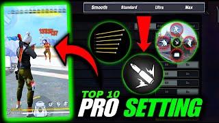 Top 10 Pro Headshot SETTING Free Fire | Free Fire Headshot Sensitivity | Free Fire Sensitivity