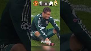 Highlights | Manchester United 1-2 Real Madrid | Ronaldo scored the decisive goal #football #shorts