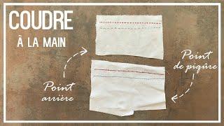 Leçon Couture n°15 - Coudre à la main : le point arrière et le point de piqûre | Cecile DIY