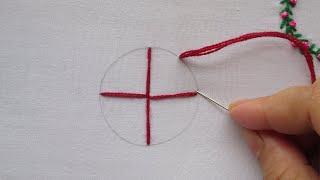 Very Easy Christmas Hand Embroidery  | Christmas Design Ideas | Circle Design All Over Work