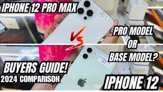 IPHONE 12 PRO MAX VS IPHONE 12: PWEDE NA BA BASE MODEL OR MAS OK ANG PRO? PHONE COMPARISON 2024