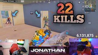 Jonathan Gaming 22 KILLS Best Agressive Gameplay/FOREST ELF SET | Jonathan Is Back #bgmi #pubg