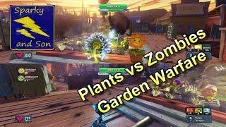 Plants vs Zombies Garden Warfare Xbox One - Split screen mode!