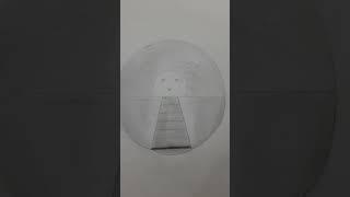 circle easy drawing and 3d drawing for only pencil art #reels #2024 #art @MaxgamingytFF22