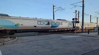 Amtrak-Acela Express passing through at New London, CT