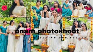 Onam photoshoot BTS| Rithika & Rishika