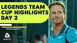 Nalbandian Faces Ferrer; Hewitt, Haas, Robredo Play | Legends Team Cup 2022 Day 2 Highlights