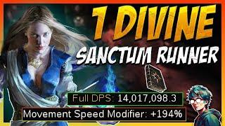 14 Million DPS! 1 Divine Sanctum Runner / PS Miner Scavenger / Legacy Of Phrecia - POE 1